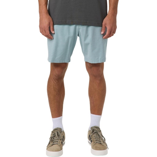 O'Neill Men's Reserve Light Check Elastic Waist 18" Hybrid Shorts