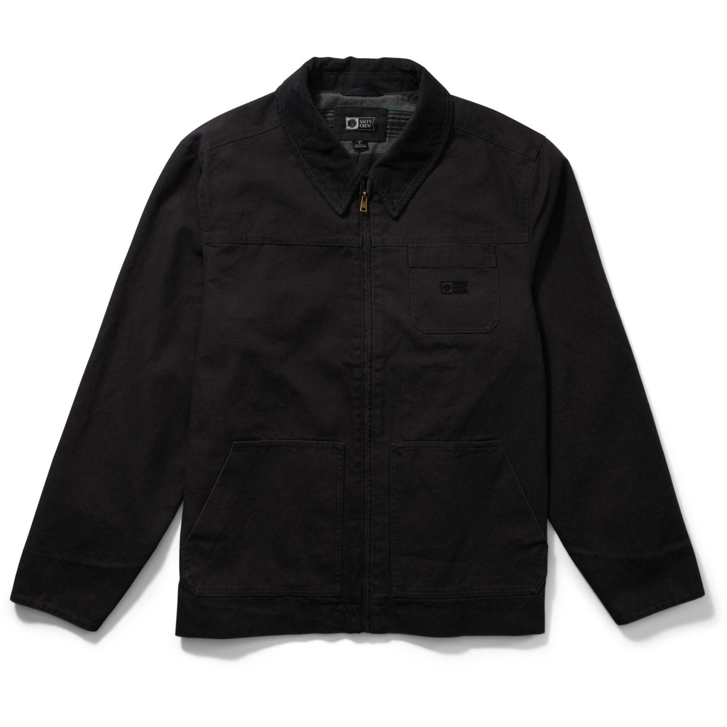 [000212963000000] Salty Crew Men's Captain Jacket (Black, S)