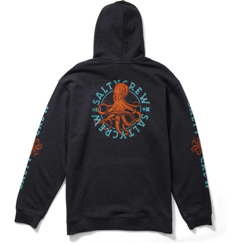 [000212965000000] Salty Crew Men's Tentacles Fleece Hoodie (Navy Heather, S)