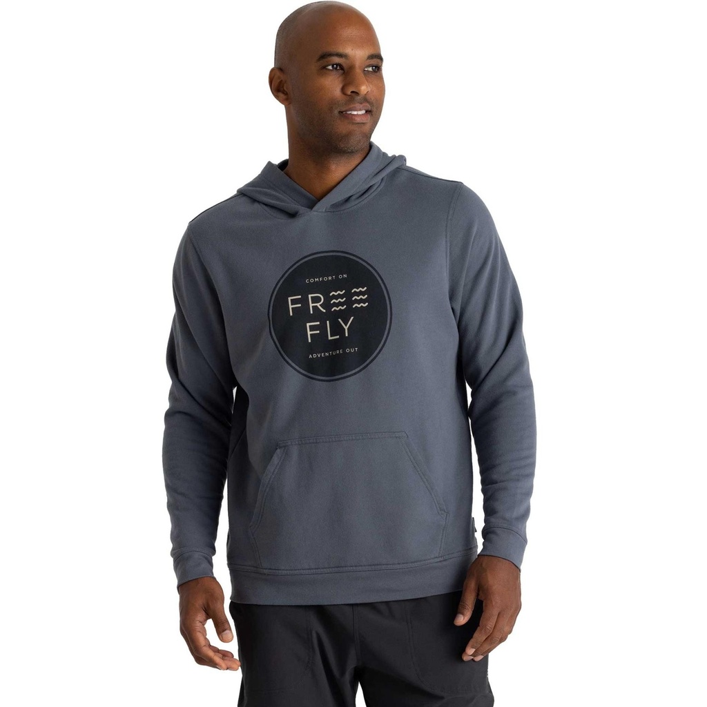 [000213117000000] Free Fly Men's Comfort On Fleece Hooded Pullover (S)