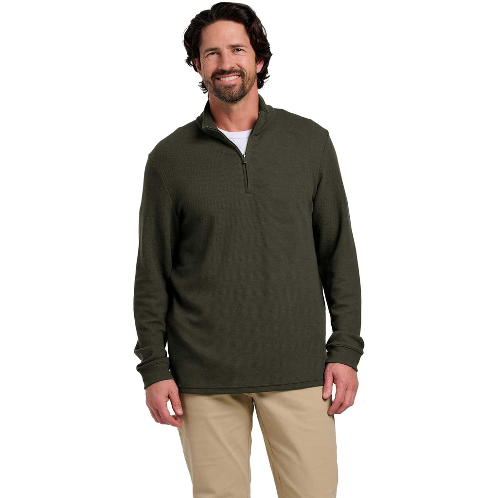 Free Fly Men's Waffle 1/4 Zippered Pullover