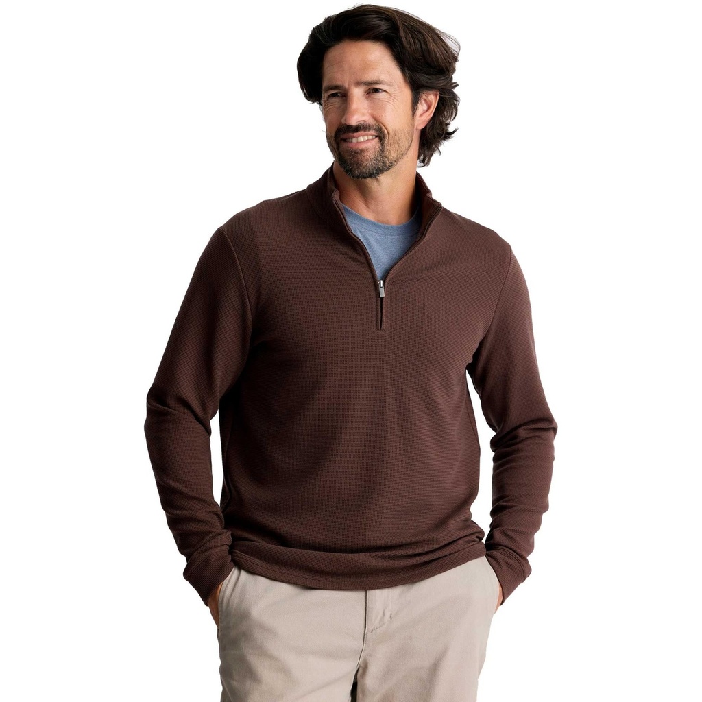 Free Fly Men's Waffle 1/4 Zippered Pullover