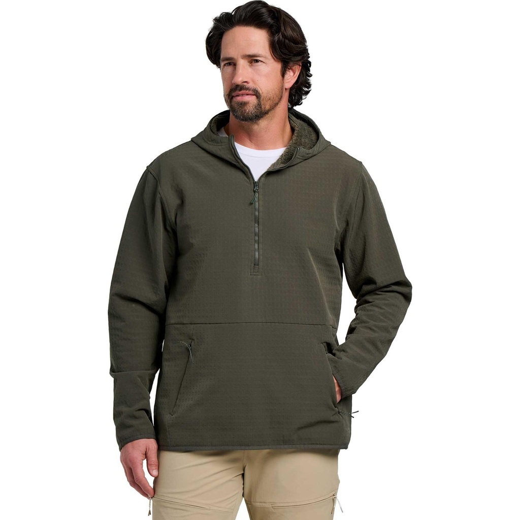 Free Fly Men's Gridback Fleece Half Zip Hoodie