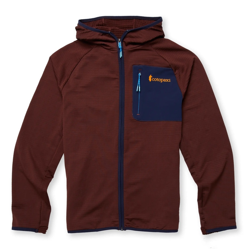 [000213234000000] Cotopaxi Men's Otero Fleece Full-Zip Hooded Jacket (Chestnut, S)