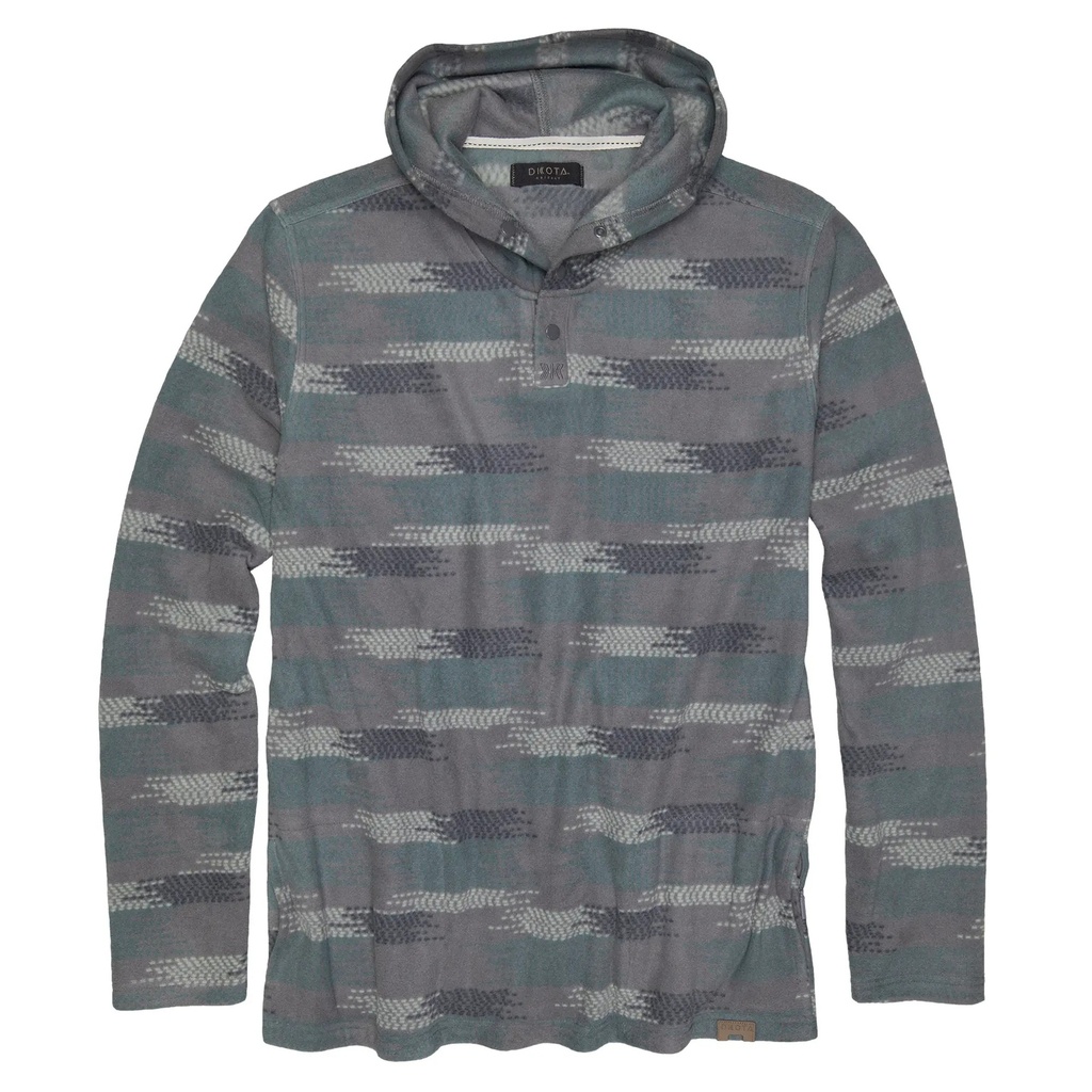 [000213261000000] Dakota Grizzly Men's Ollie Fleece Hoodie (Nickel, S)