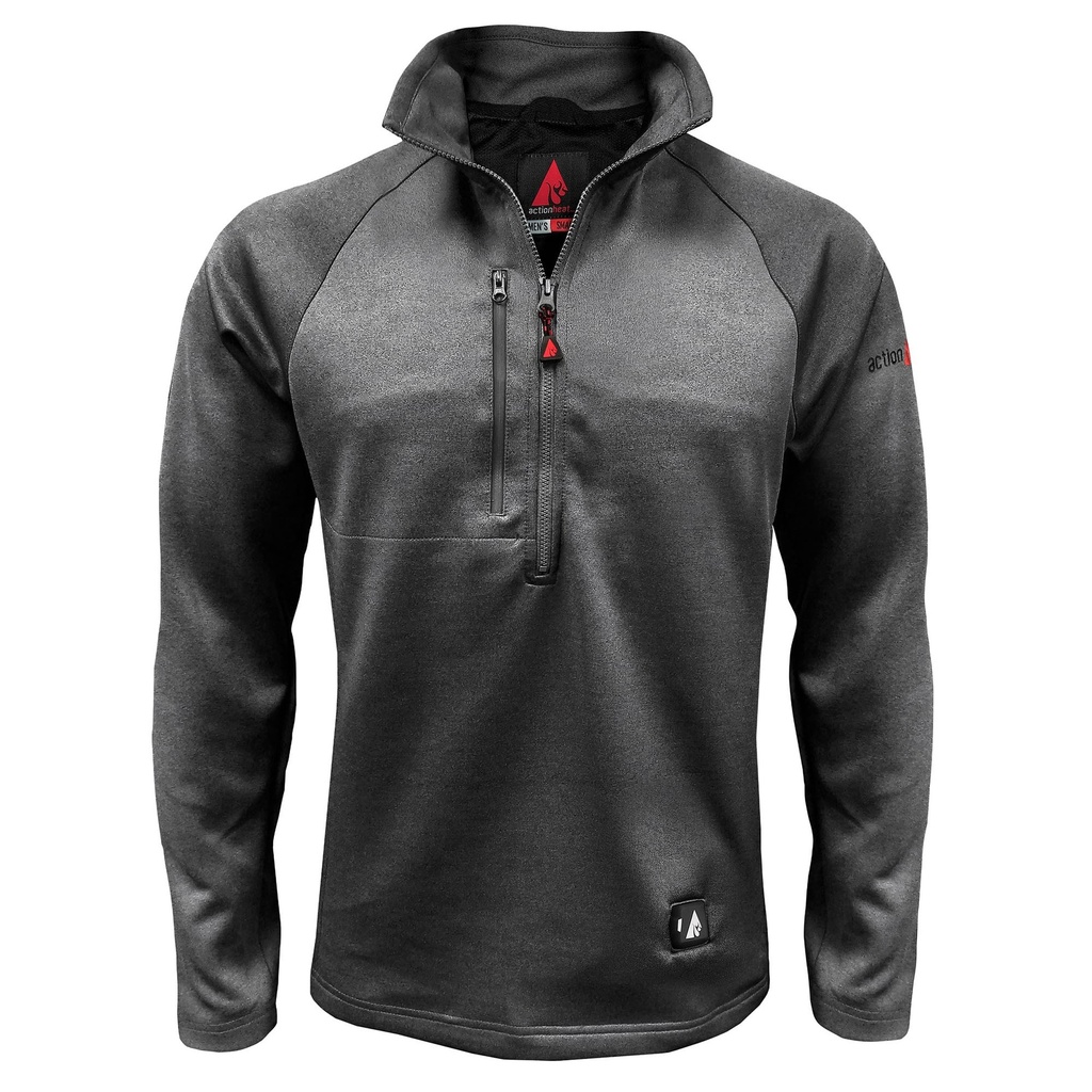 ActionHeat Men's 5V Battery Heated 1/2 Zip Pullover Shirt