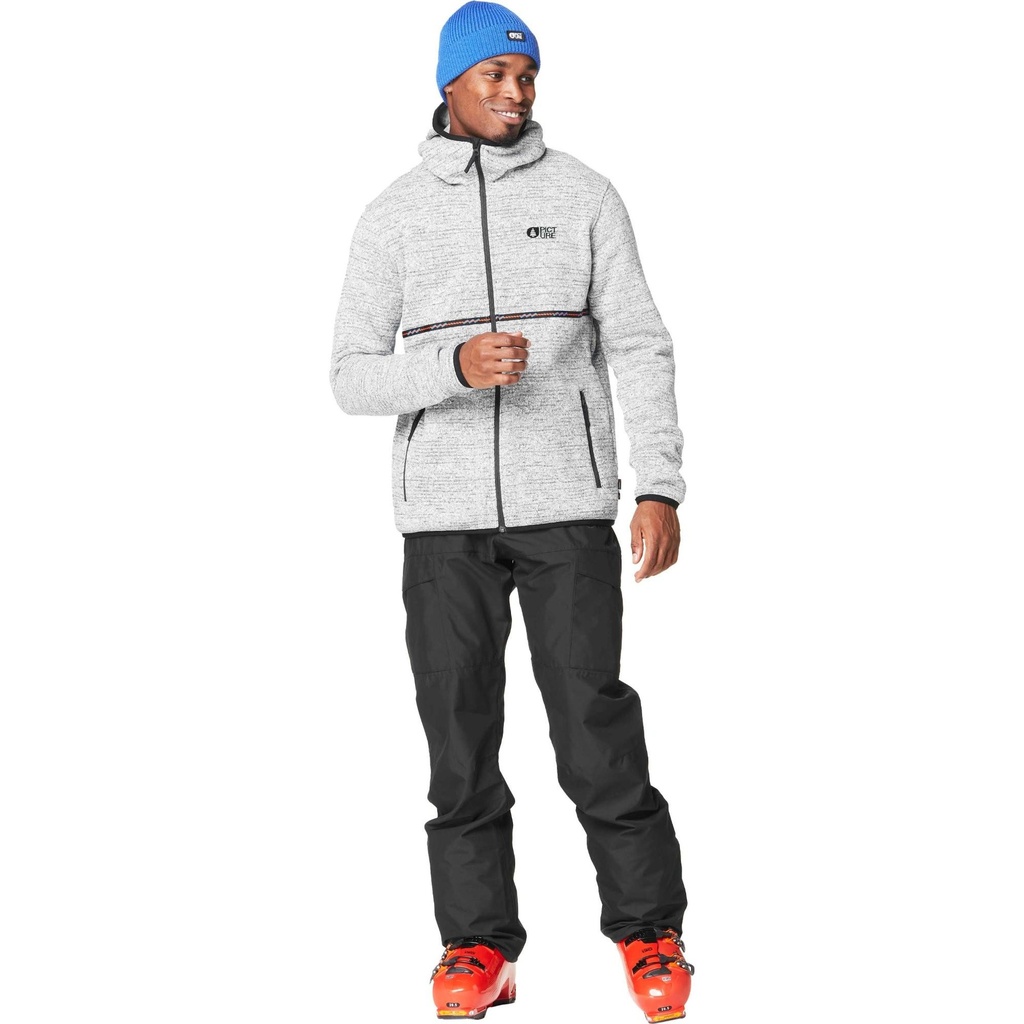 [000213285000000] Picture Organic Clothing Men's Ambroze Fleece Jacket (Grey Melange, S)