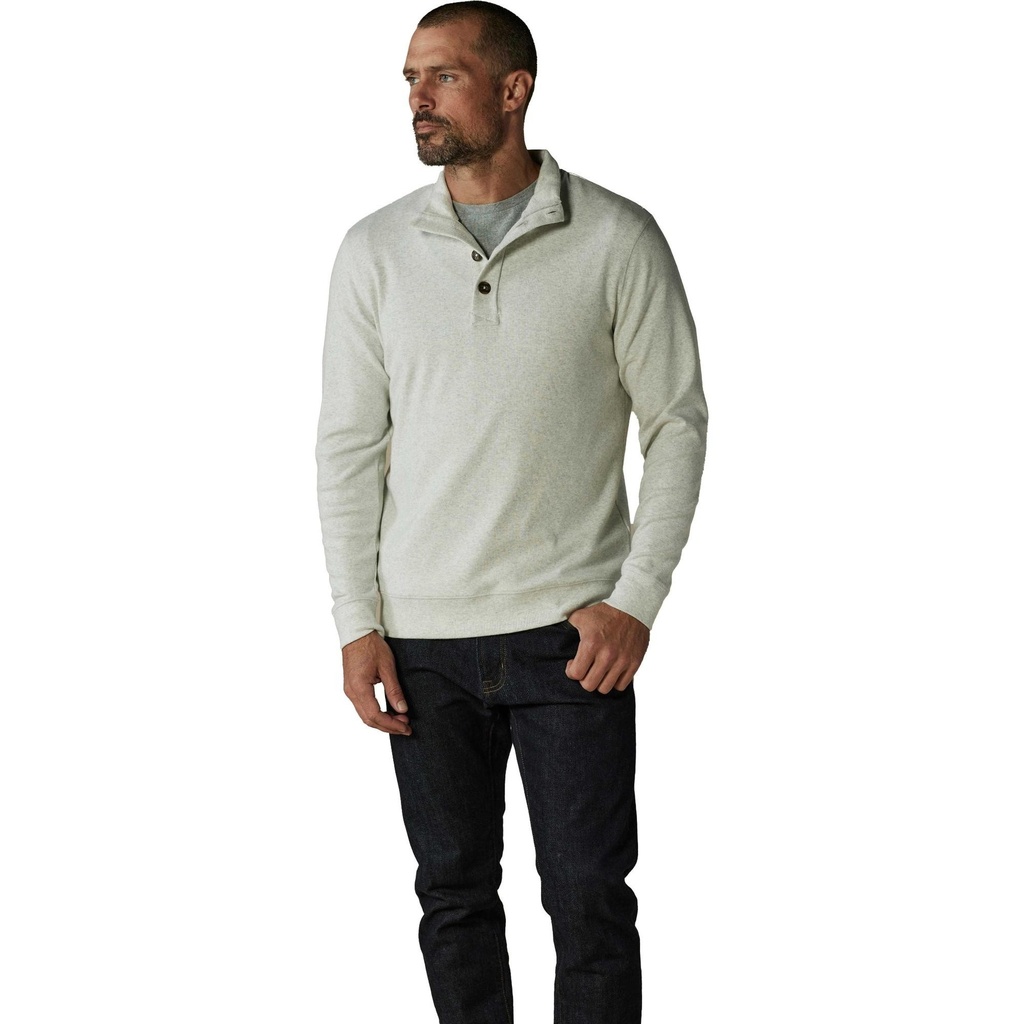 [000213304000000] The Normal Brand Men's Puremeso Button Popover (Stone, S)