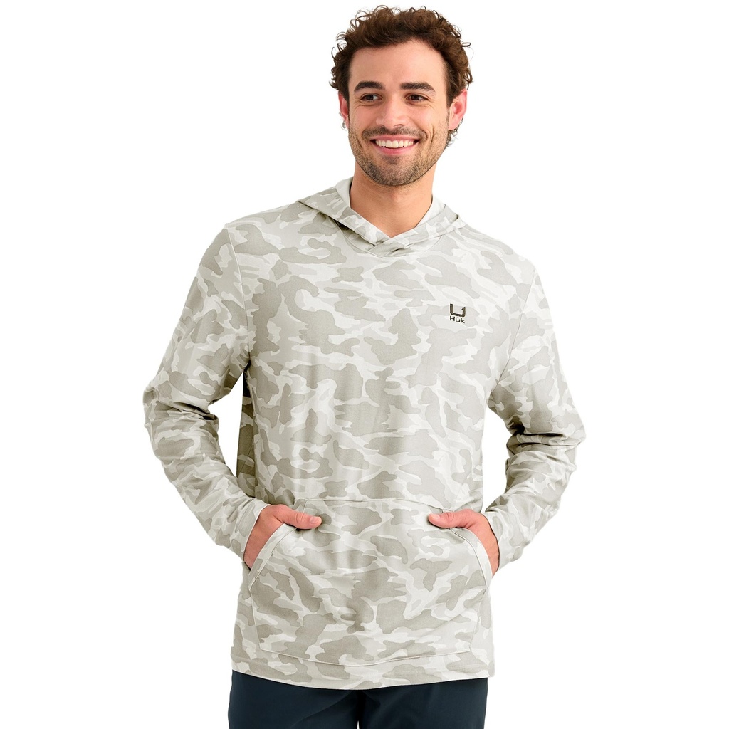 HUK Men's Leeward Printed Fleece Hoodie