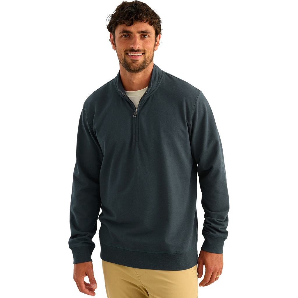 Huk Men's Edisto Quarter Zip Terry Sweater