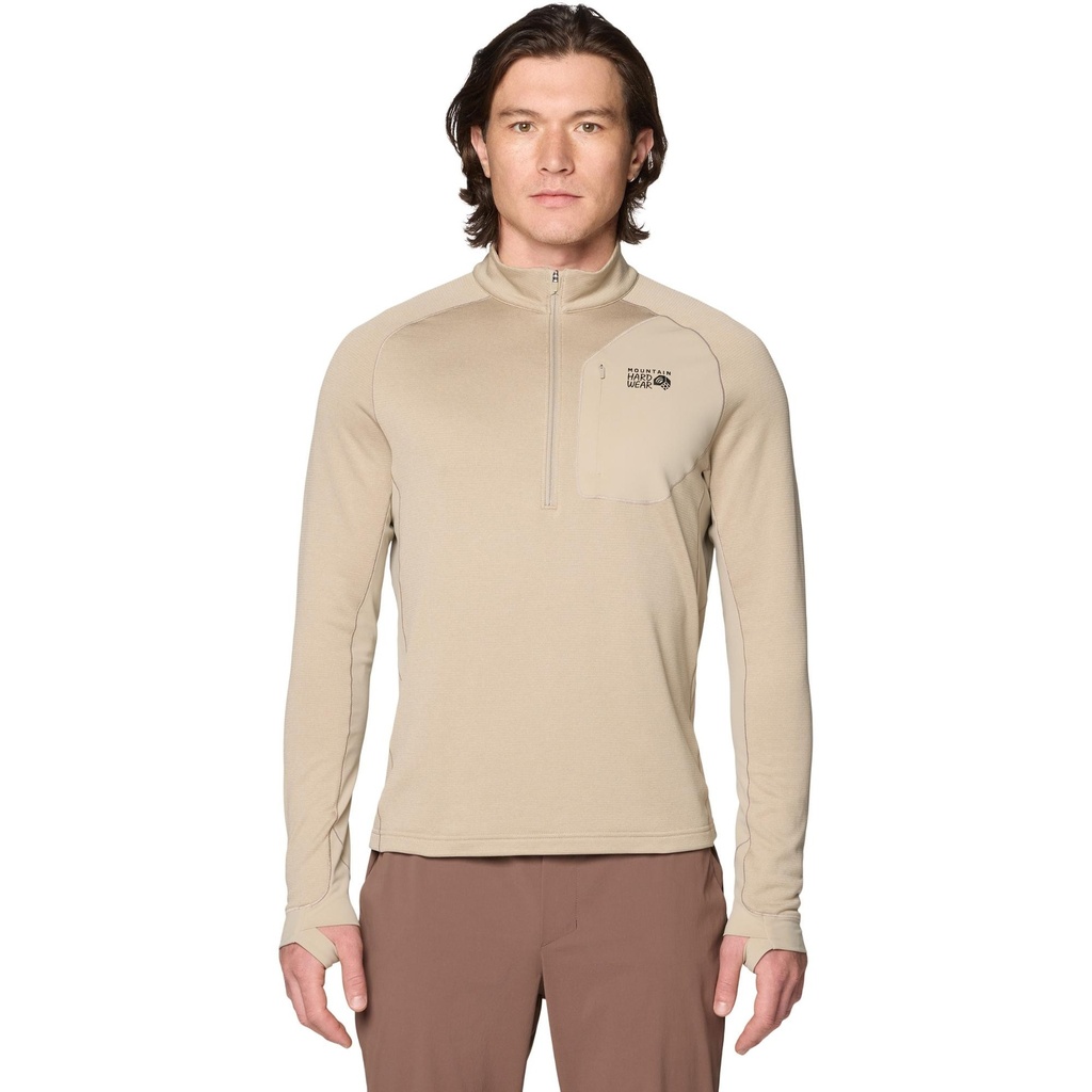 [000213434000000] Mountain Hardwear Men's Up First Tech Fleece (Badlands Heather, S)
