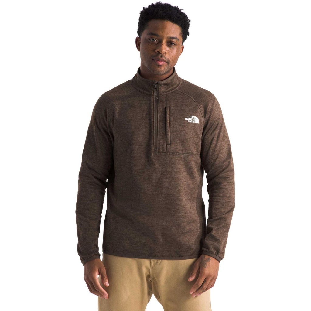 [000213544000000] The North Face Men's Canyonlands Half Zip Fleece Pullover (Smokey Brown, S)