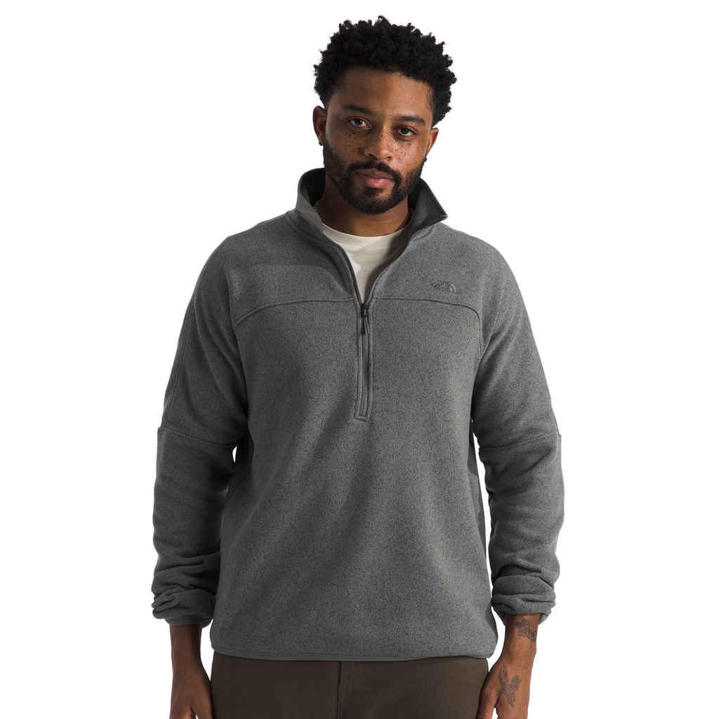 [000213548000000] The North Face Men's Front Range 1/2 Zip Fleece Pullover (Smoked Pearl Heather, S)