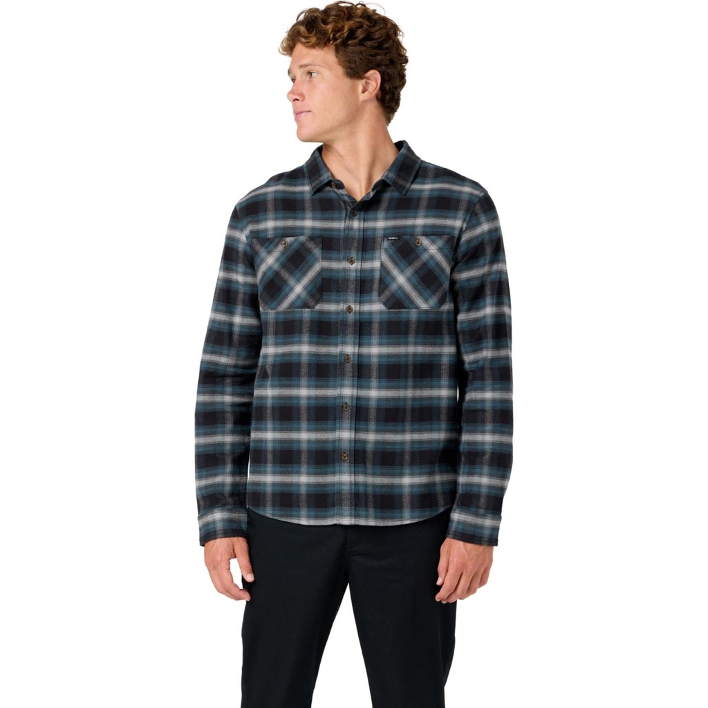 O'Neill Men's Coastline Button Down Long Sleeve Flannel