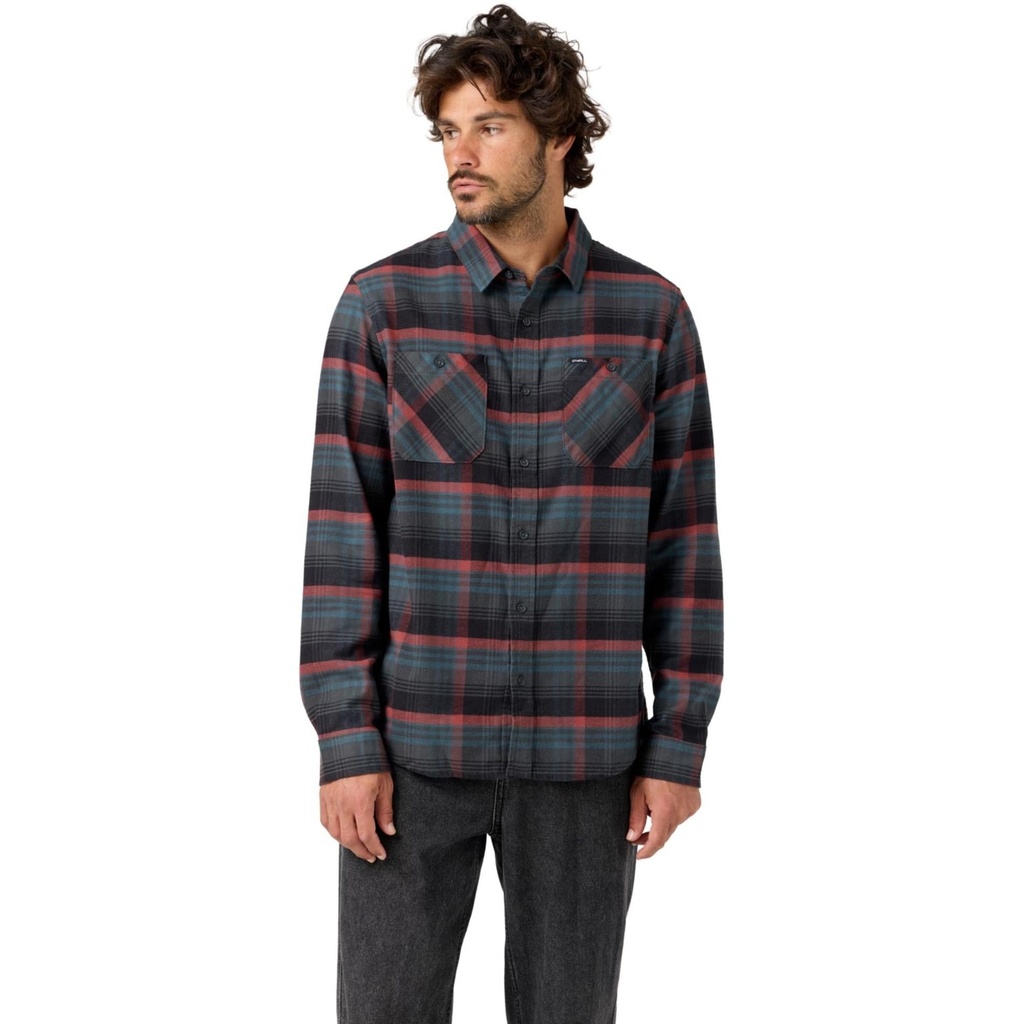 O'Neill Men's Coastline Button Down Long Sleeve Flannel