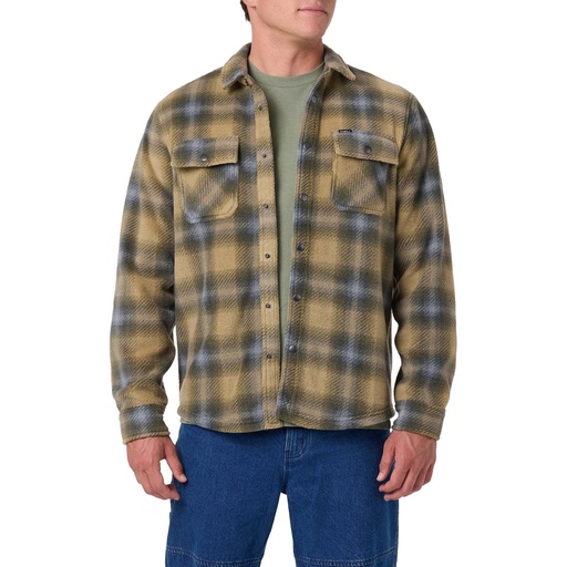 O'Neill Men's Glacier Plaid Superfleece Long Sleeve Shirt