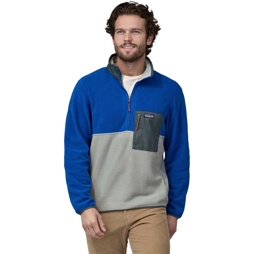 [000213648000000] Patagonia Men's Microdini 1/2 Zip Fleece Pullover (Sleet Green, S)
