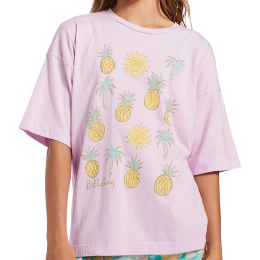 Billabong Girls Pineapple Party Oversized T-Shirt