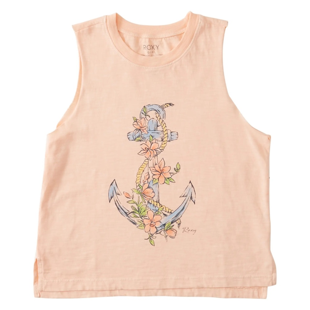ROXY Girls Anchored High Low Hem Muscle Tank Top