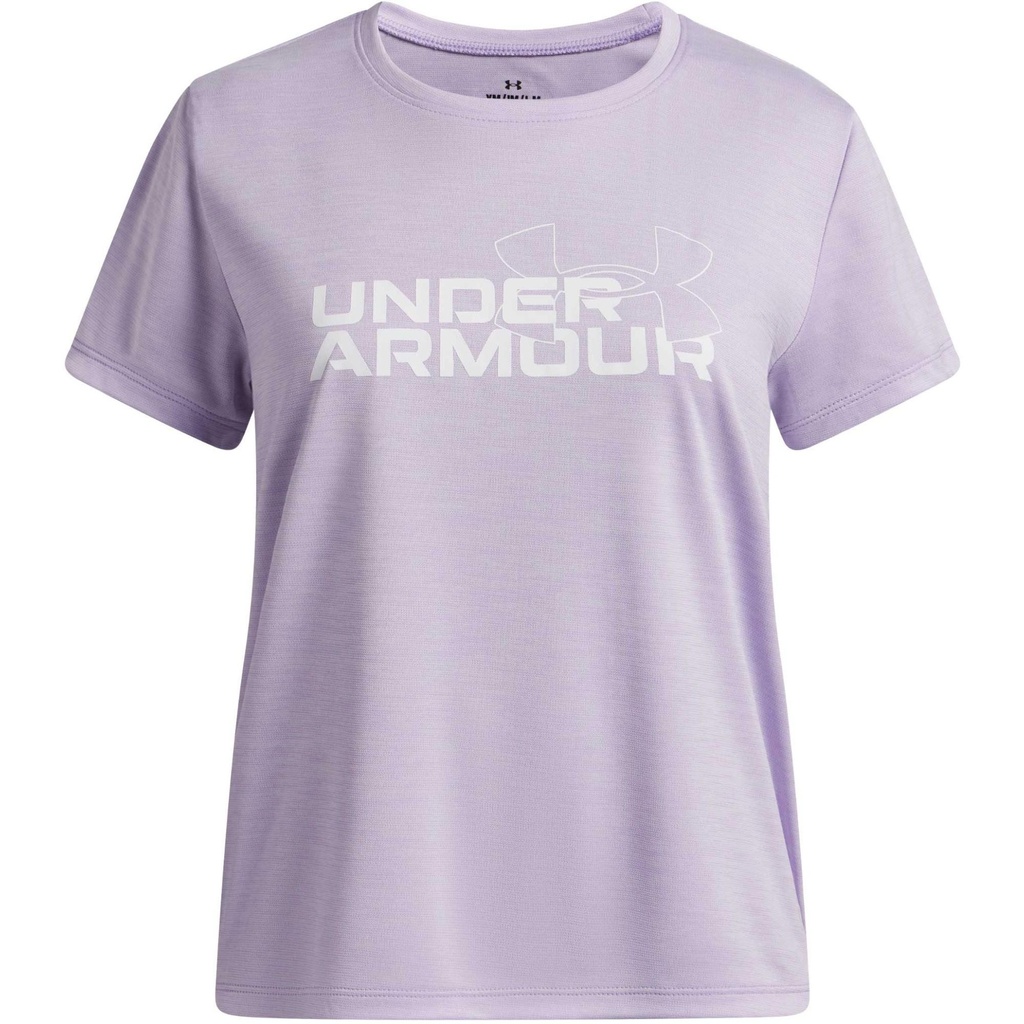 [000214047000000] Under Armour Girls' UA Tech Twist Wordmark Logo Short Sleeve T-Shirt (XS)
