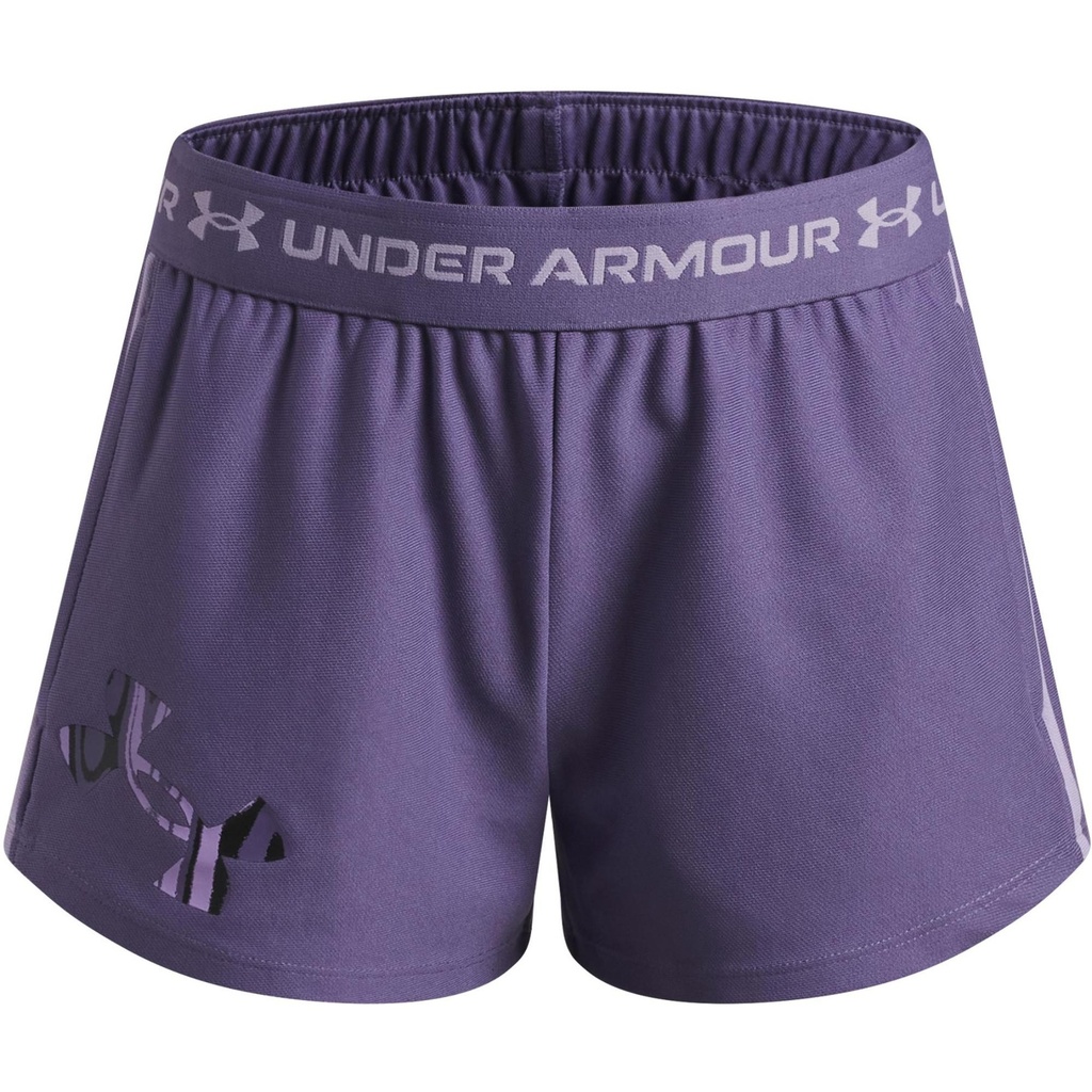 Under Armour Girls' UA Tech Play Up Logo Active Shorts