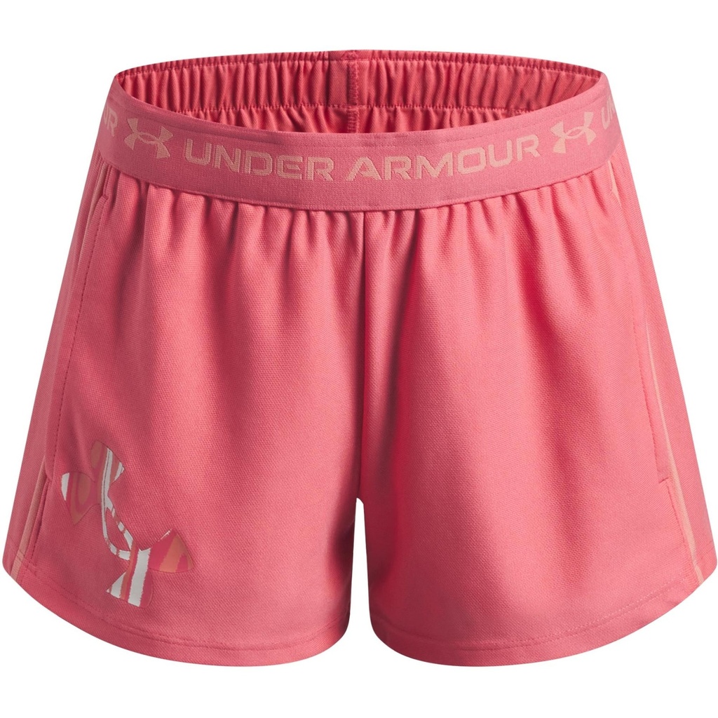 Under Armour Girls' UA Tech Play Up Logo Active Shorts