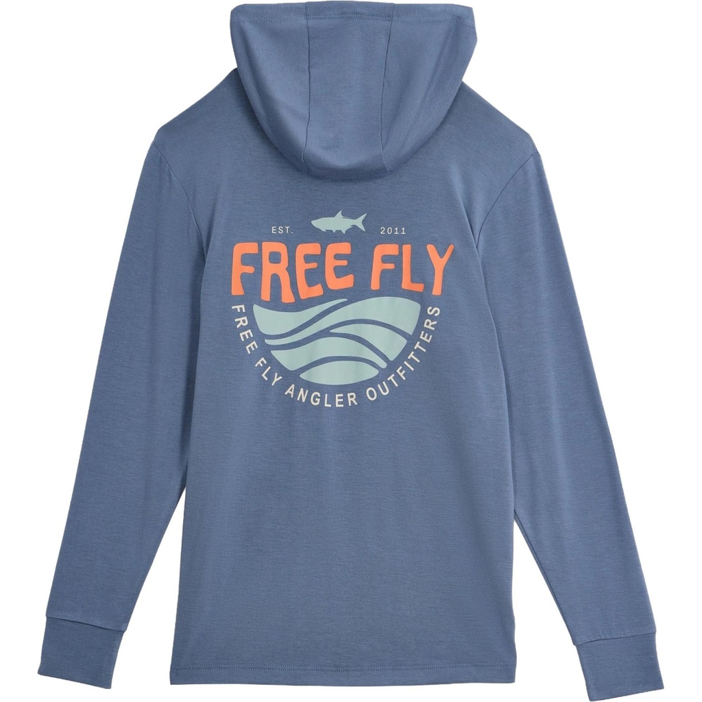 Free Fly Kids' Bamboo Shade Graphic Hoodie