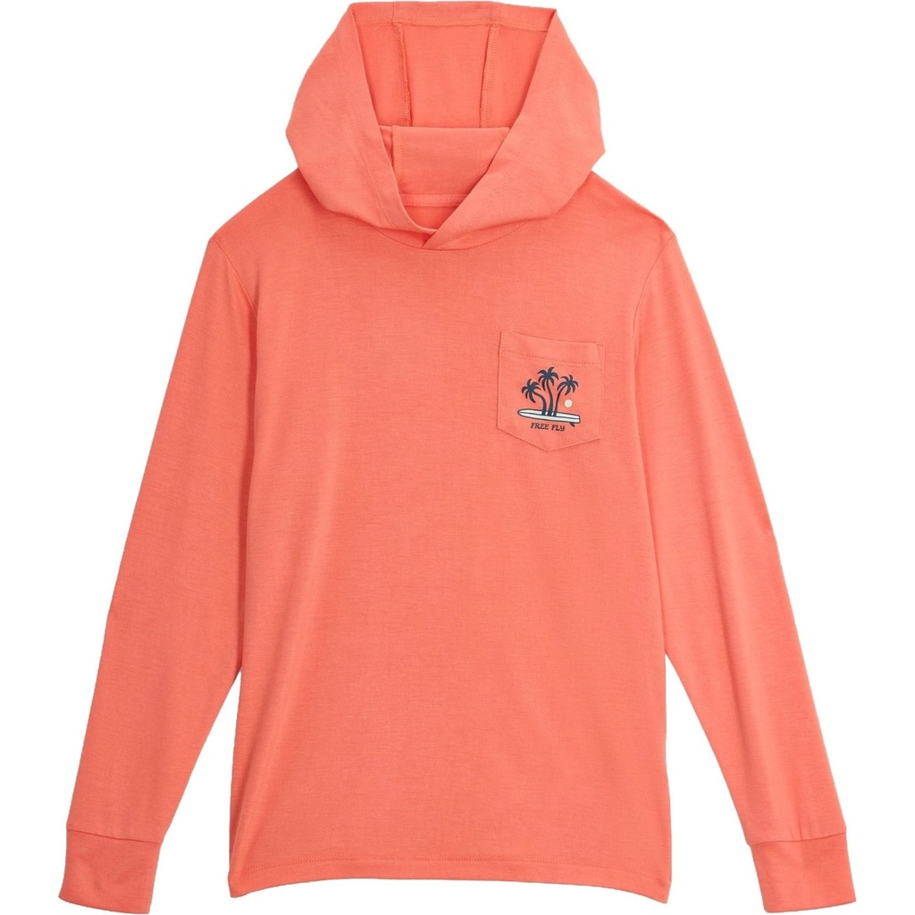 Free Fly Kids' Bamboo Shade Graphic Hoodie