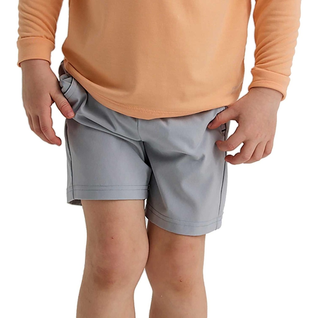 [000214370000000] Free Fly Little Kids' Breeze Shorts (Aspen Grey, 2T)