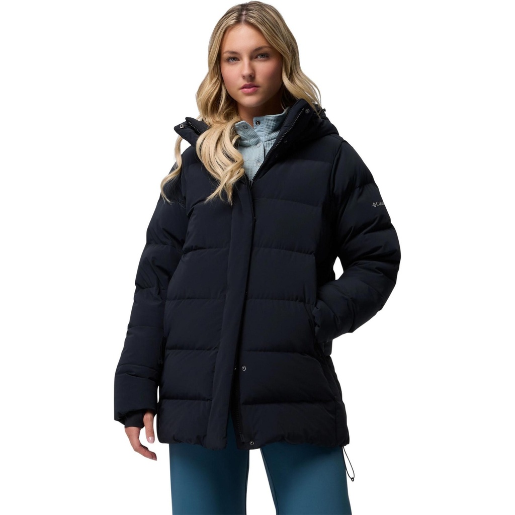 [000214824000001] Columbia Women's Amaze Puff Mid Hooded Jacket (Black, XS)