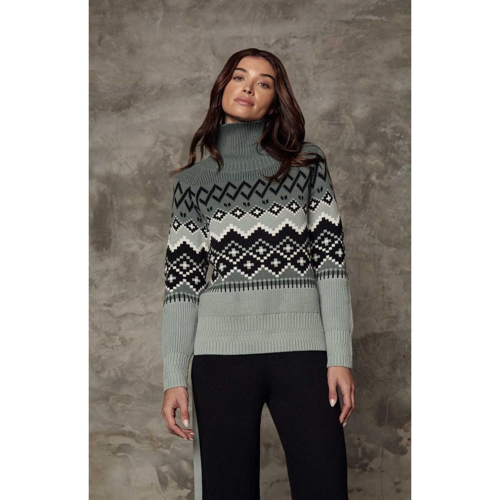[000215276000000] Alp-N-Rock Women's Leighton Mock Neck Ski Sweater (XS)