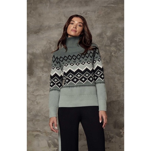 Alp-N-Rock Women's Leighton Mock Neck Ski Sweater