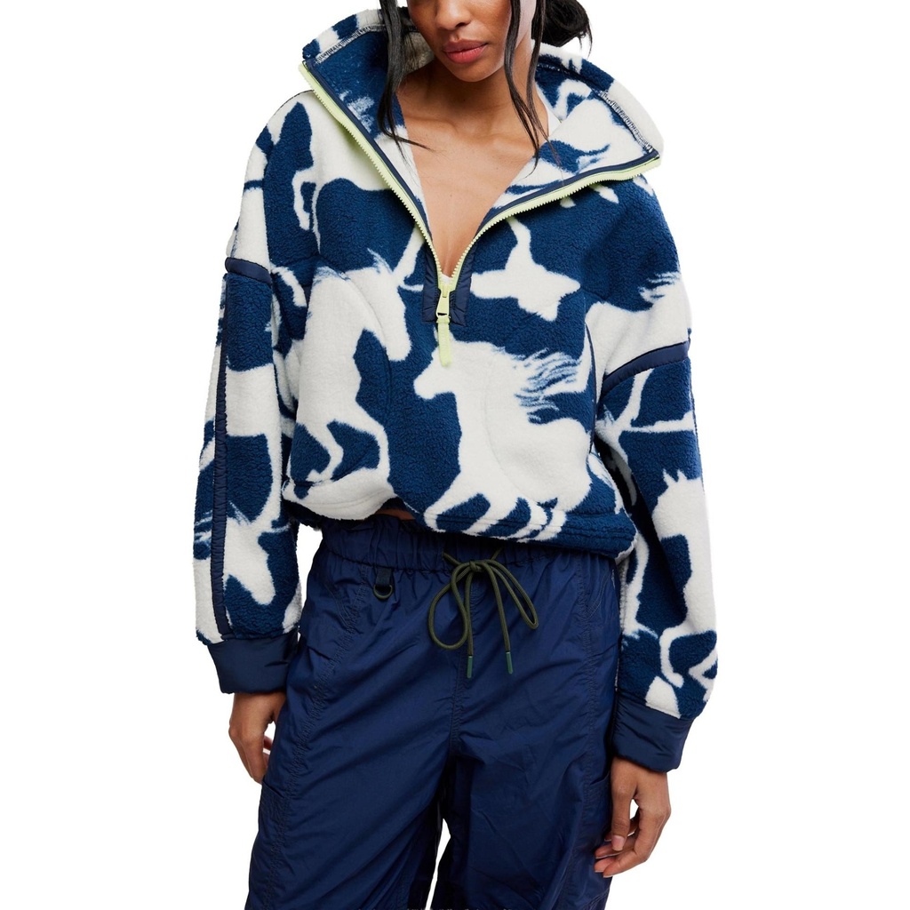 FP Movement Women's Printed Mountain High Half Zip Fleece