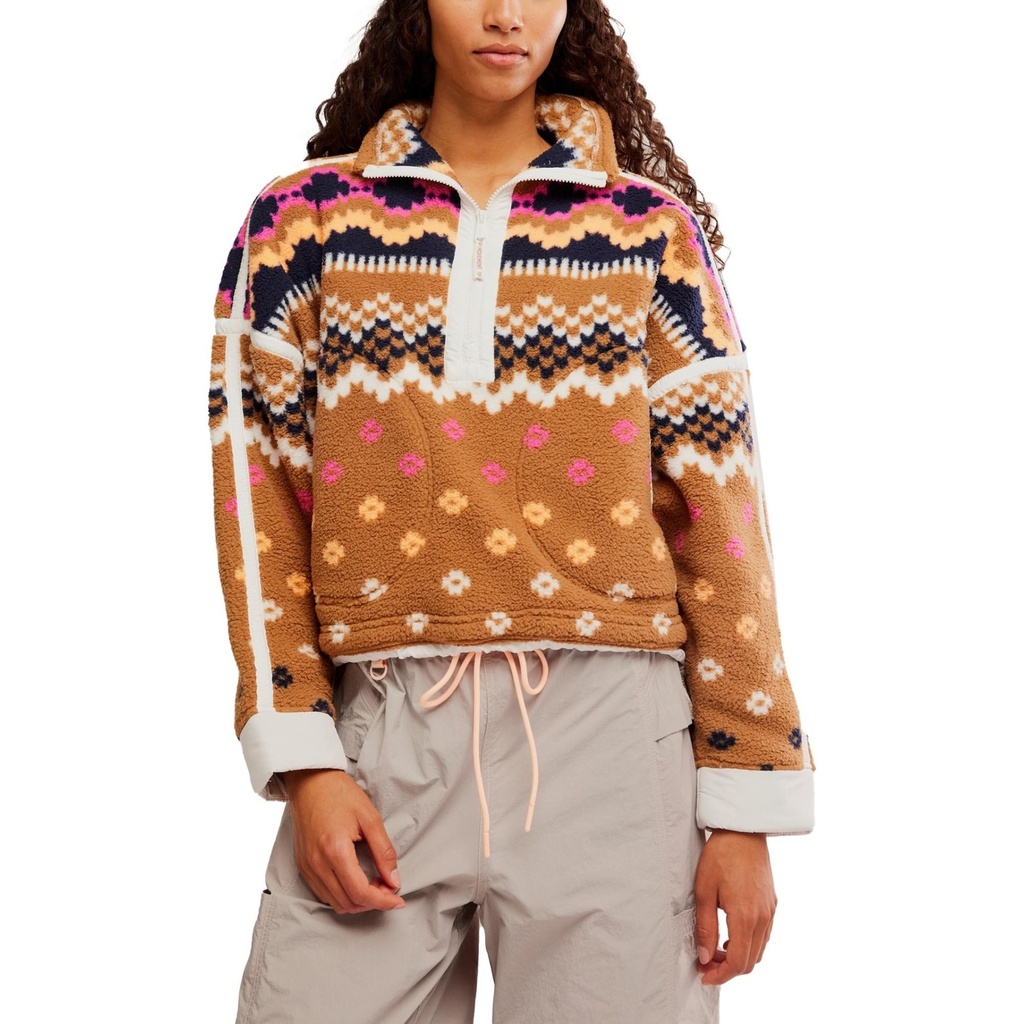 FP Movement Women's Printed Mountain High Half Zip Fleece