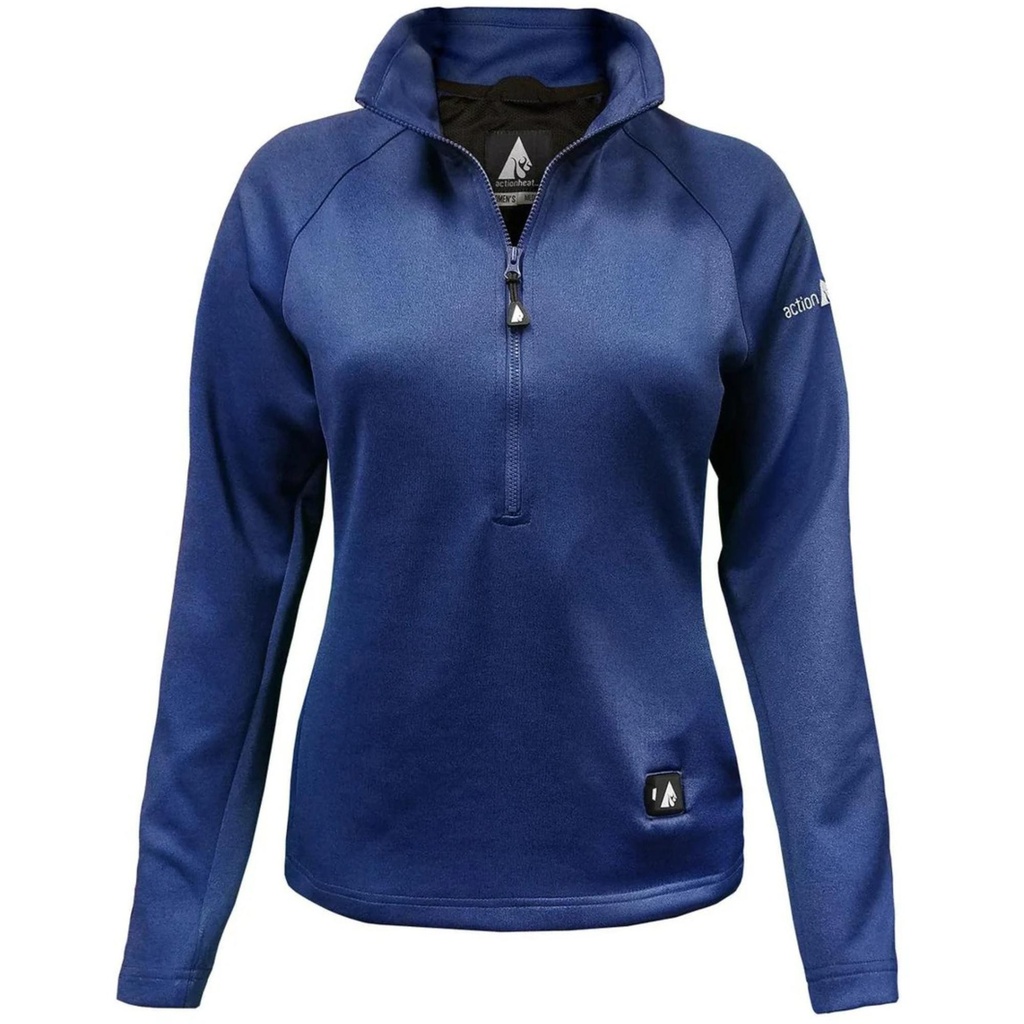 ActionHeat Women's 5V Battery Heated 1/2 Zip Pullover Shirt