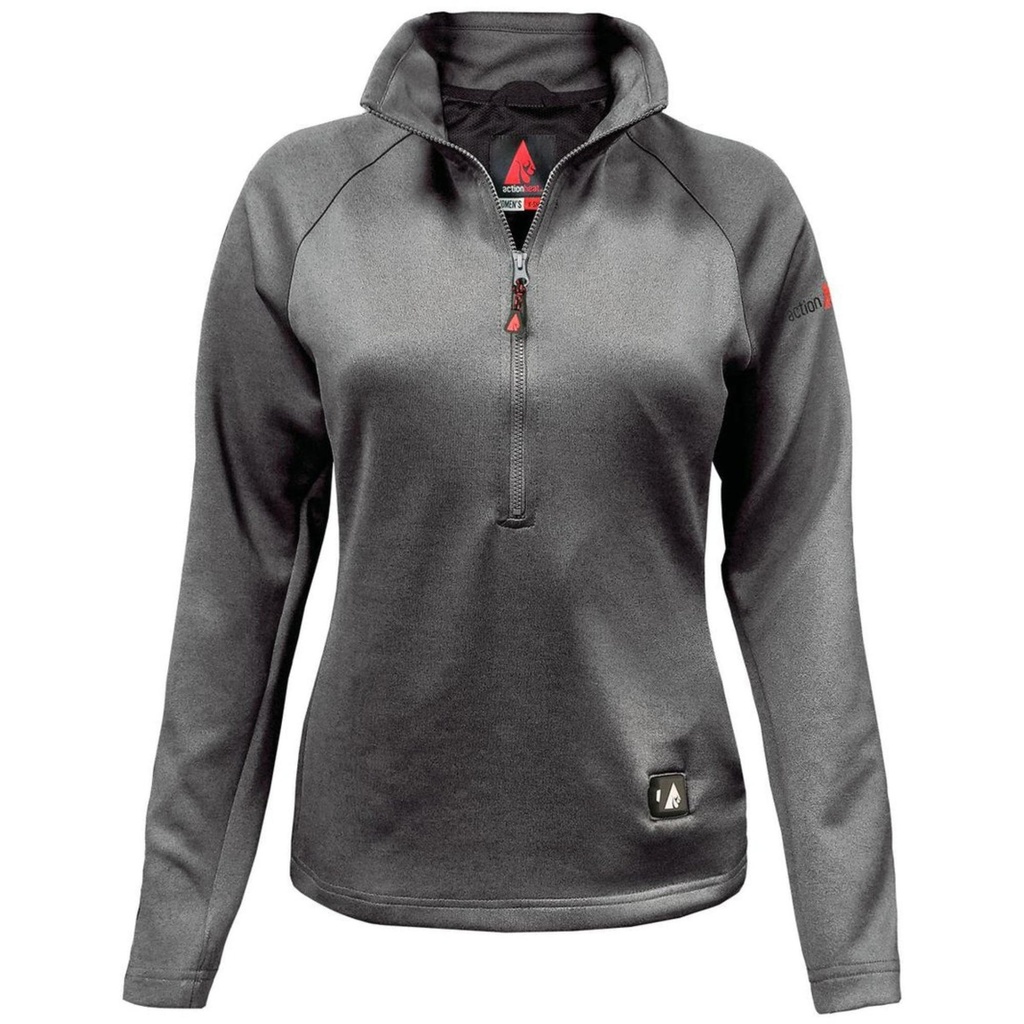ActionHeat Women's 5V Battery Heated 1/2 Zip Pullover Shirt
