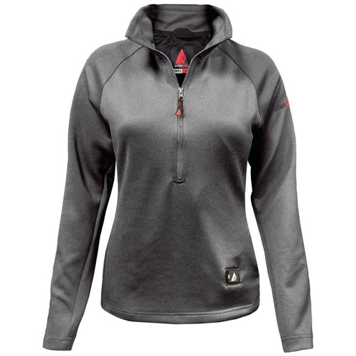ActionHeat Women's 5V Battery Heated 1/2 Zip Pullover Shirt