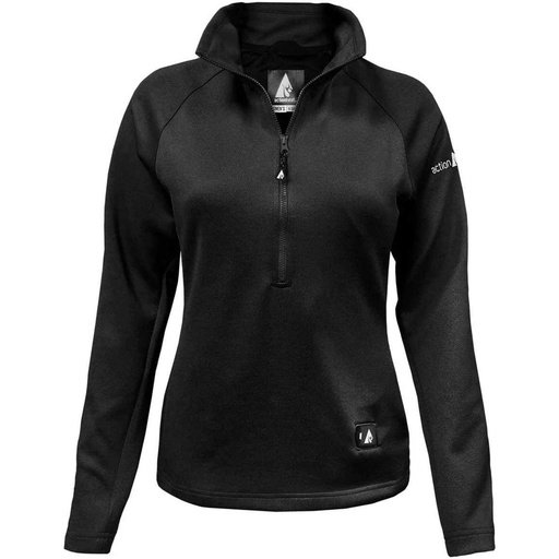 ActionHeat Women's 5V Battery Heated 1/2 Zip Pullover Shirt