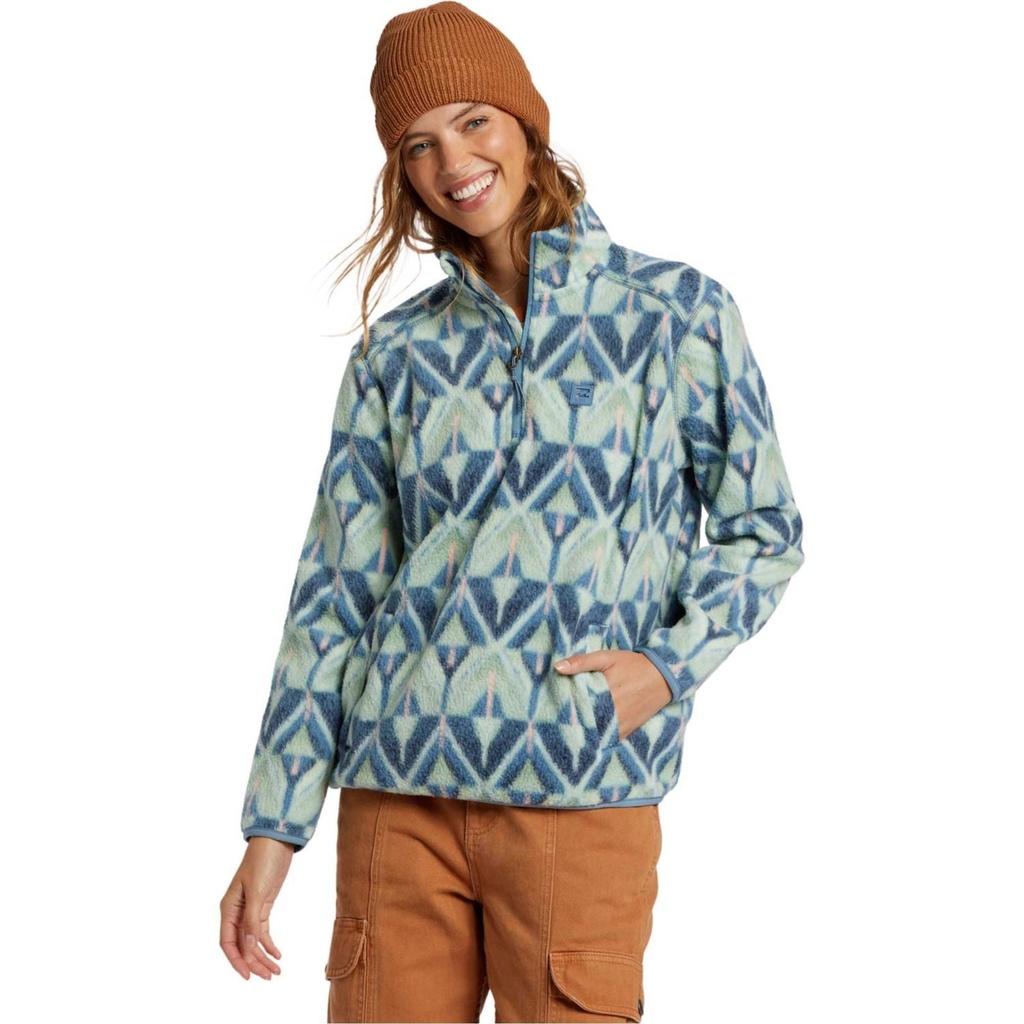 Billabong Women's Boundary Mock 3 Fleece Jacket