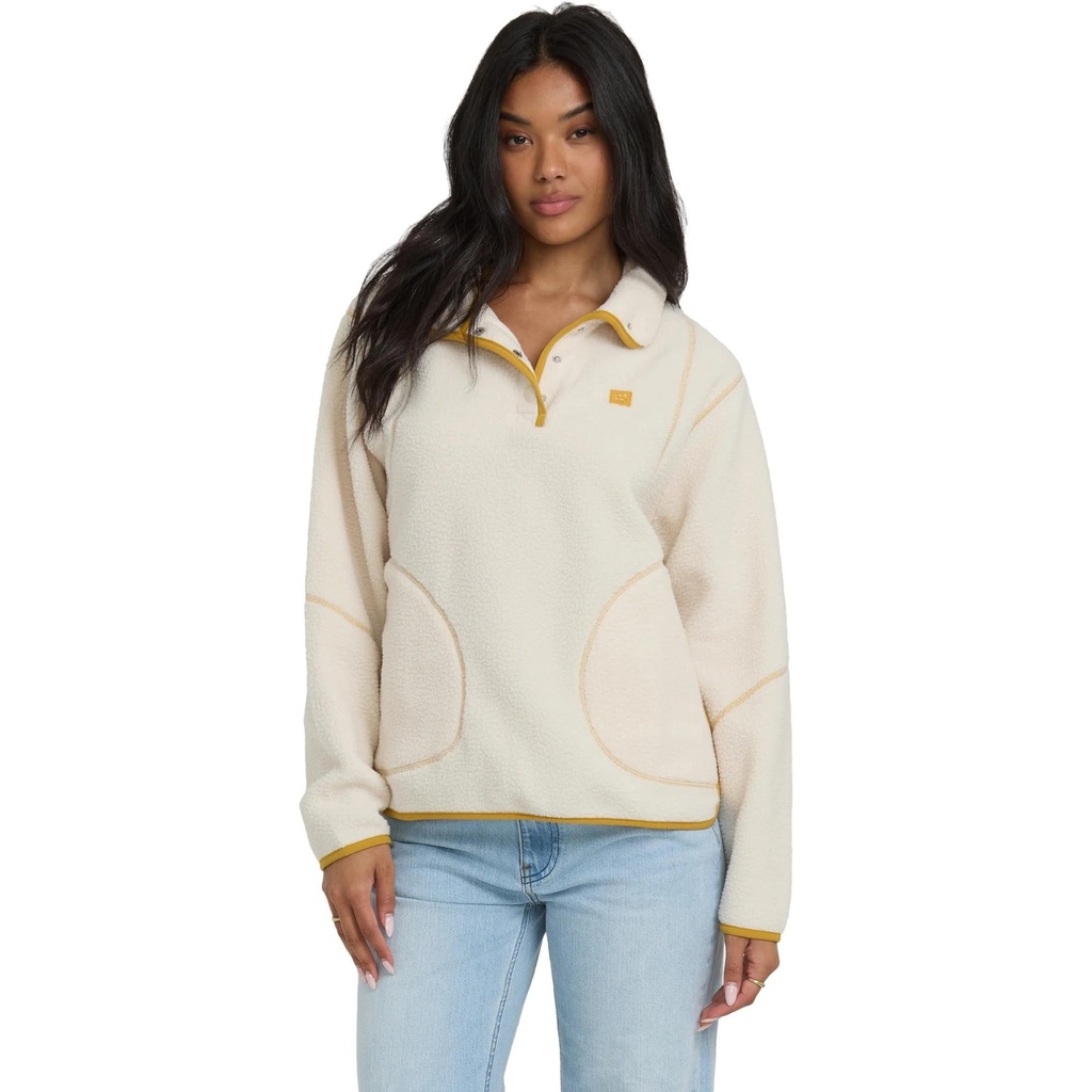 [000215448000000] Billabong Women's Streamer Half Snap Sweatshirt (XS)
