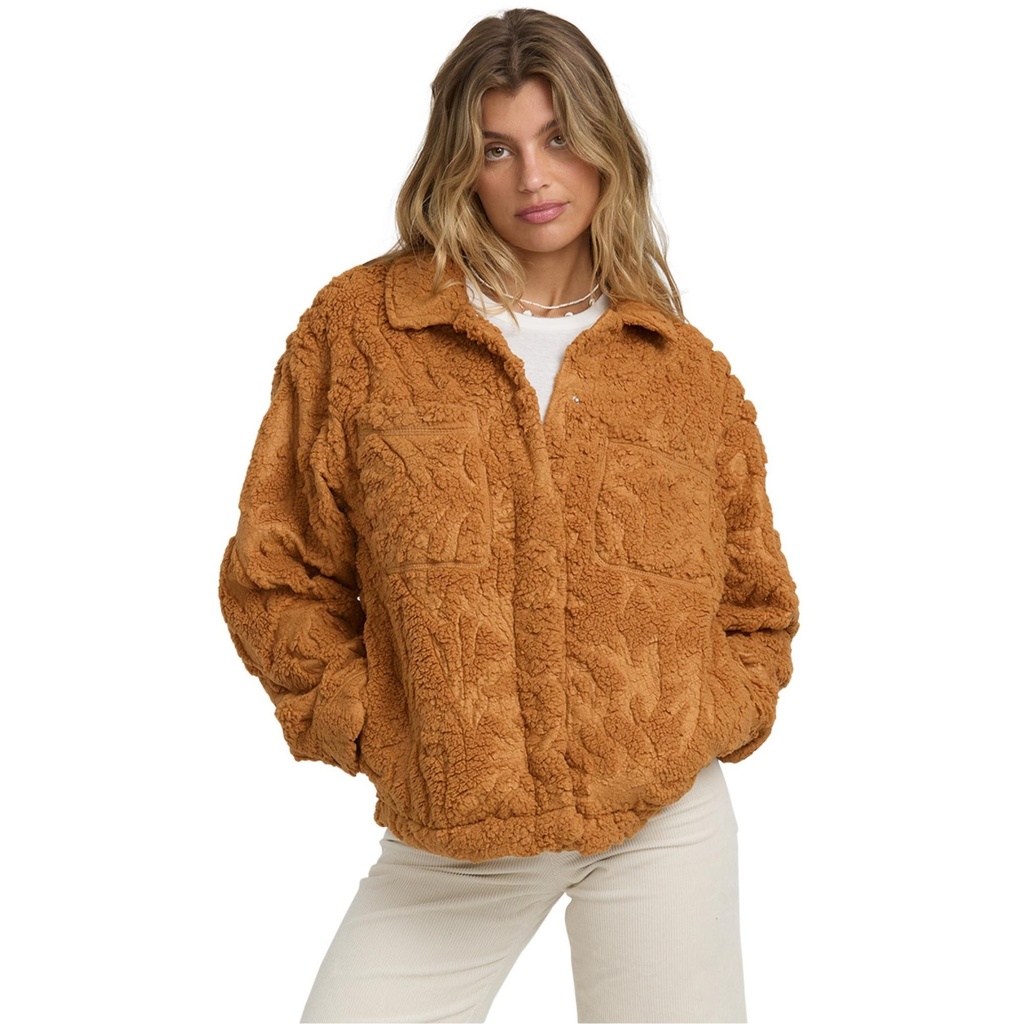 [000215452000000] Billabong Women's Sundown High Pile Fleece Shacket (XS)