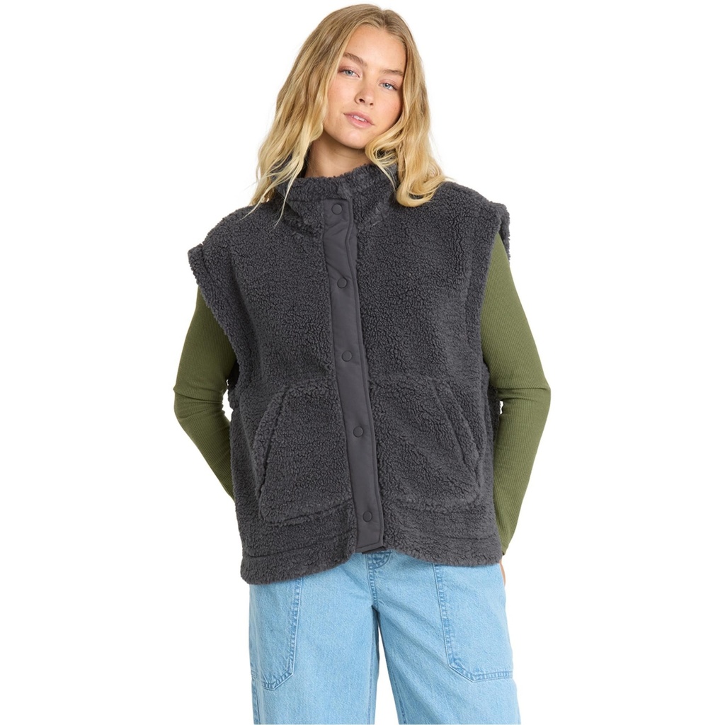 [000215460000000] Billabong Women's Waver Sherpa Vest (XS)