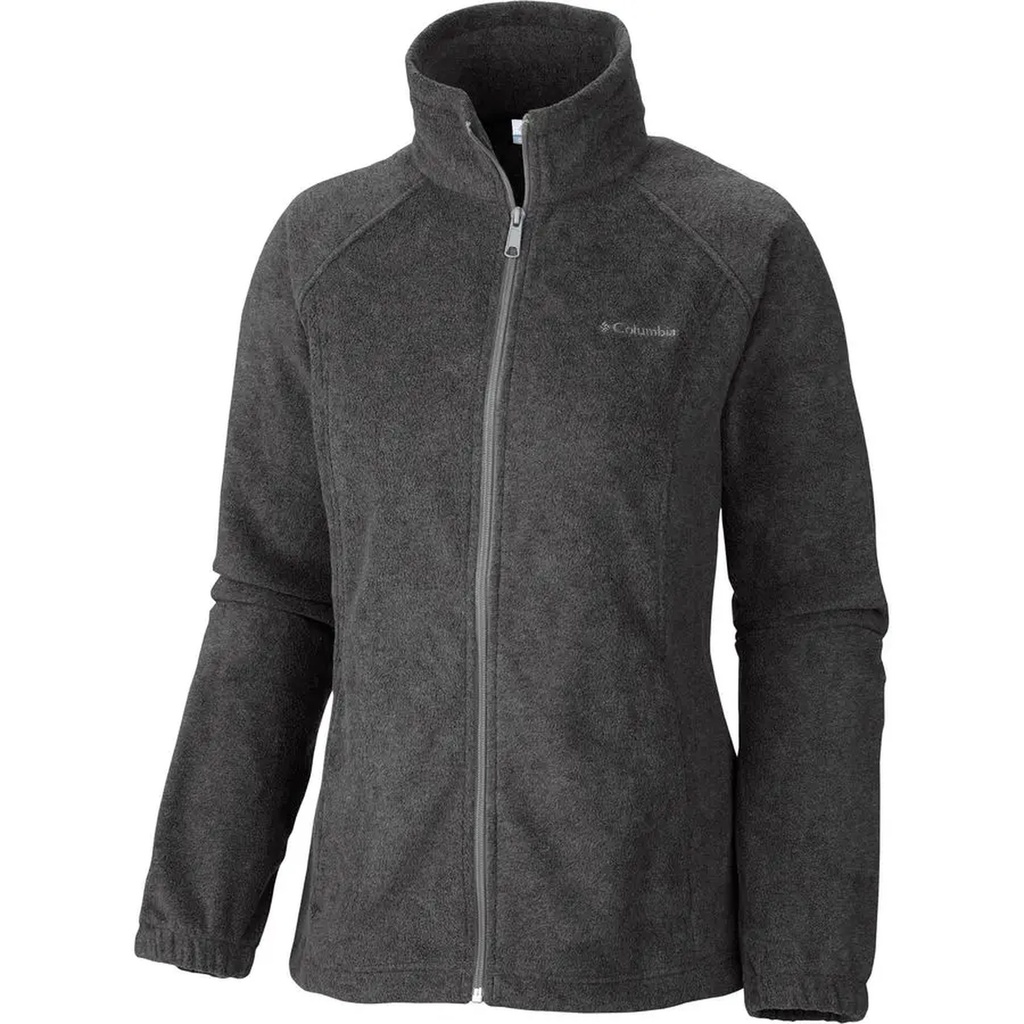 [000215479000000] Columbia Women's Benton Springs Full Zip Fleece Jacket (Charcoal Heather, XS)