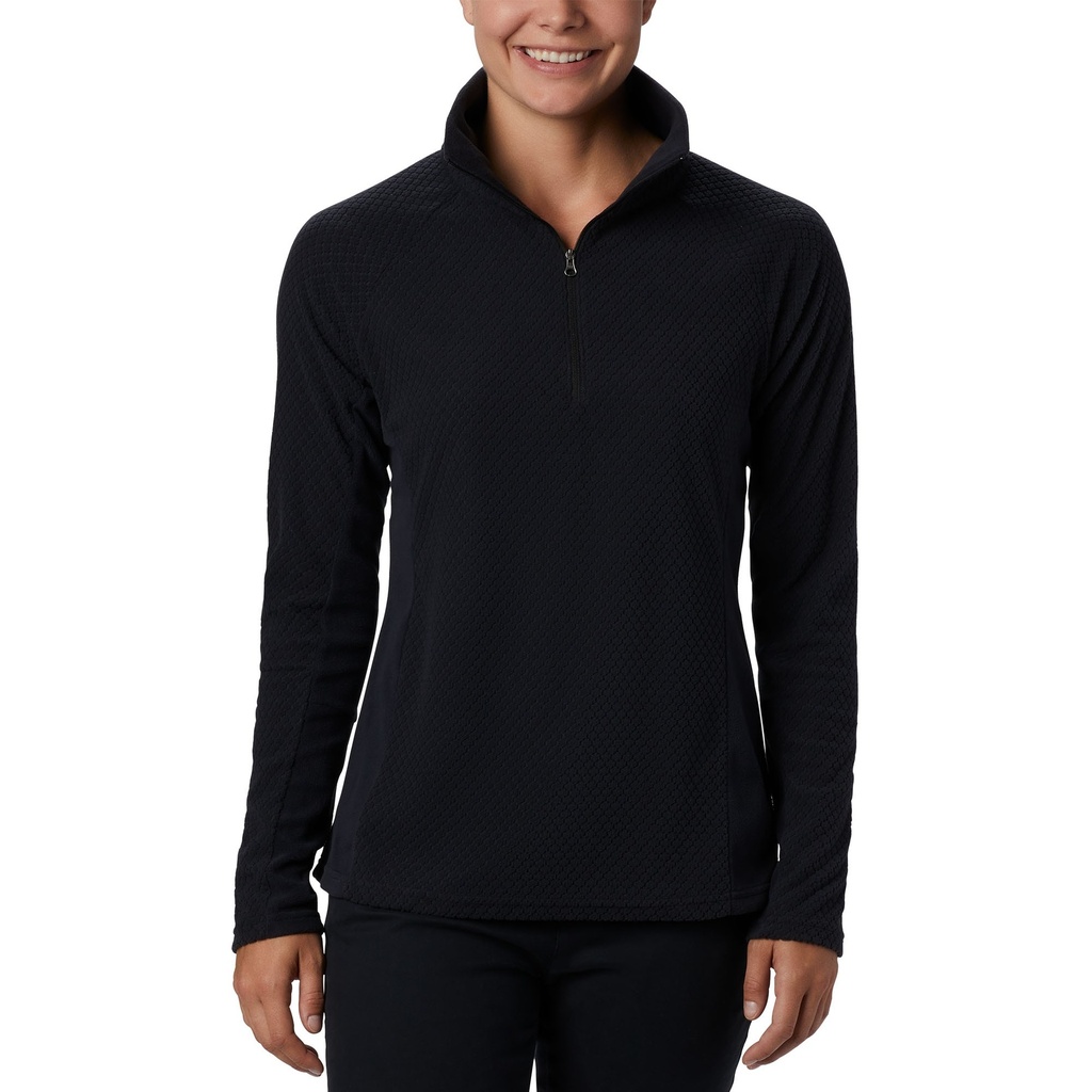 [000215496000000] Columbia Women's Glacial IV Half Zip Pullover (Chalk Houndstooth Print, XS)