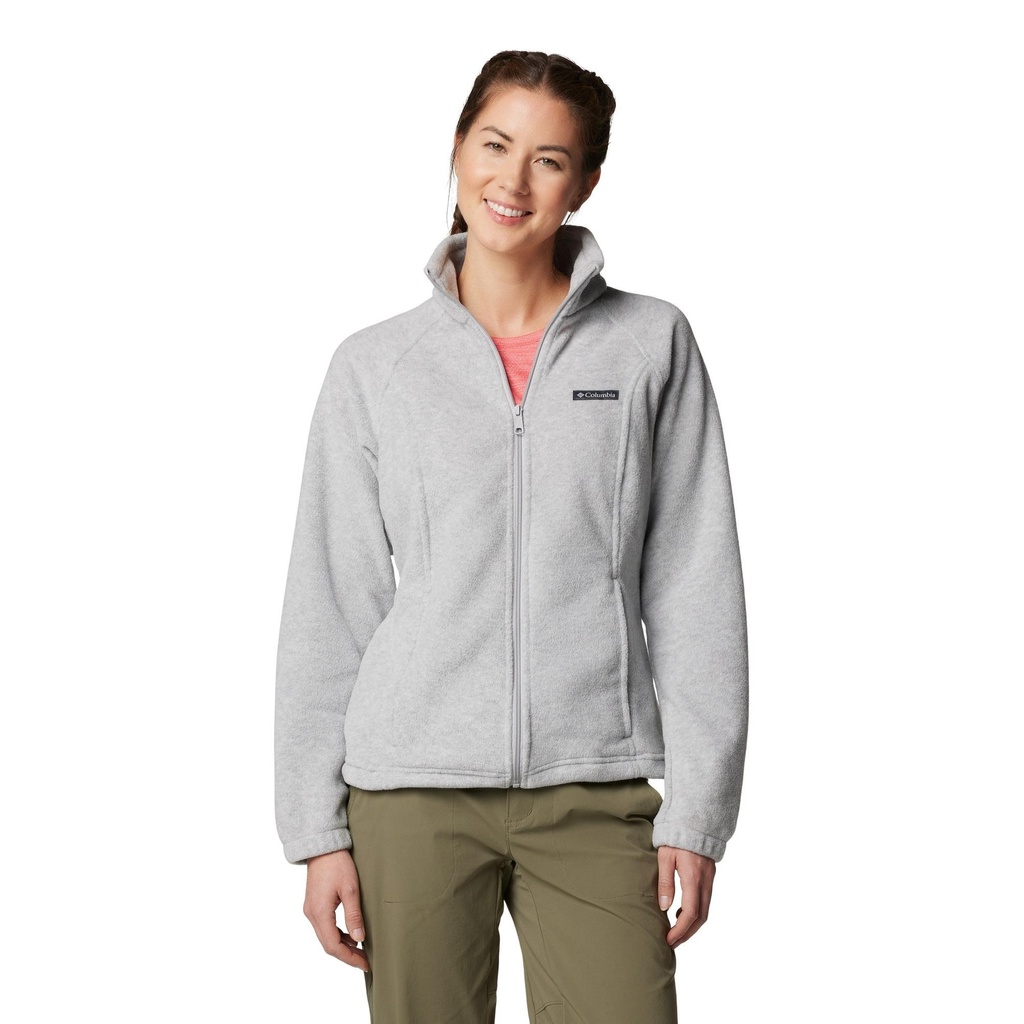 [000215504000010] Columbia Women's Benton Springs Full Zip Fleece Jacket (Grey, XXL)