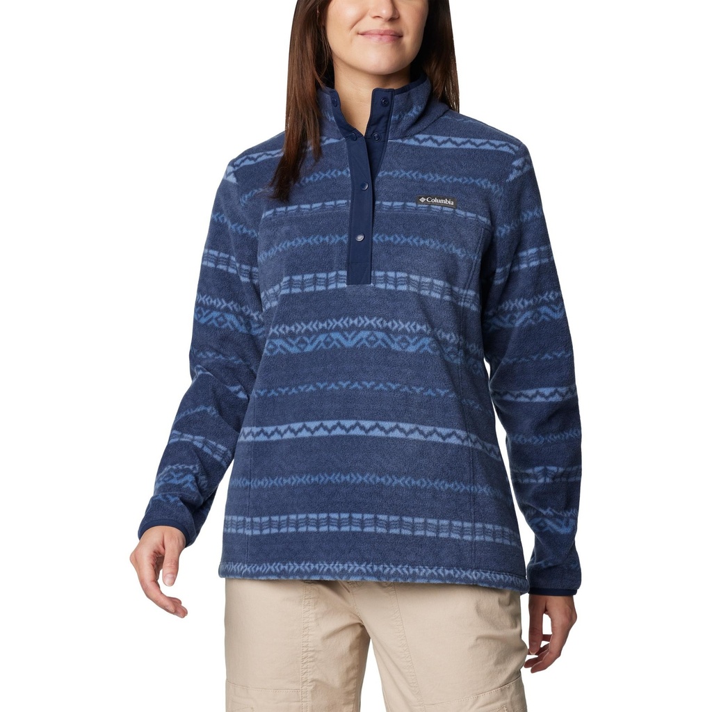 Columbia Women's Benton Springs Printed Half Snap Fleece Pullover