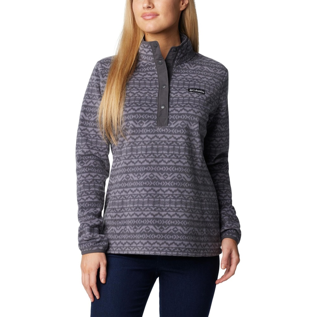 Columbia Women's Benton Springs Printed Half Snap Fleece Pullover