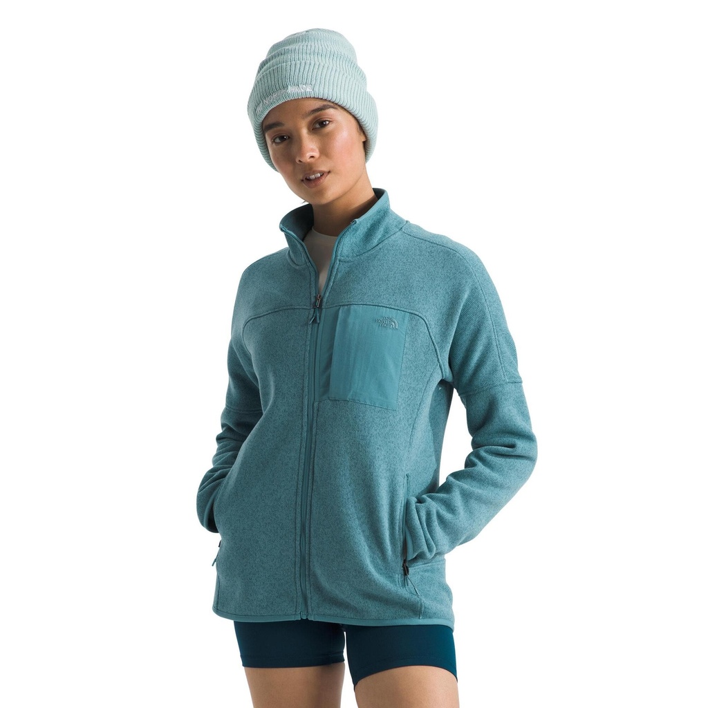[000215693000000] The North Face Women's Front Range Fleece Jacket (Algae Blue Heather, XS)