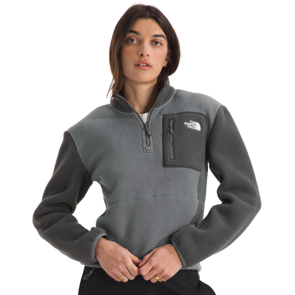 [000215701000000] The North Face Women's Yumiori 1/4 Zip Jacket (Smoked Pearl/Anthracite Grey/Smoked Pearl, XS)