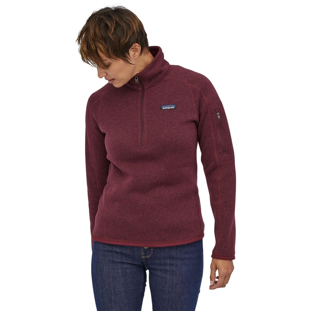 [000215755000020] Patagonia Women's Better Sweater 1/4 Zip Fleece (Chicory Red, S)